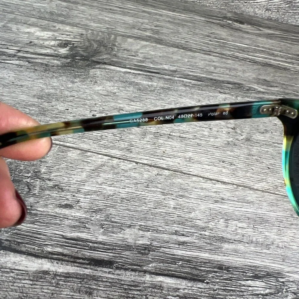 Carfia CA5288 Blue Green Tortoise Acetate Sunglasses Col.N04 Polarized 48-22-145